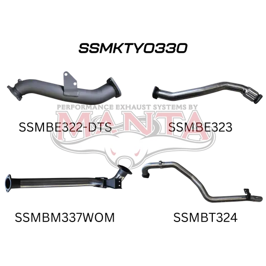 Toyota Landcruiser HZJ105 DTS Turbo 3in Turbo Back without Muffler product image