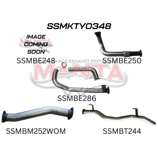Toyota Landcruiser HZJ75, 78 3in Without Muffler to Suit DTS Turbo product image