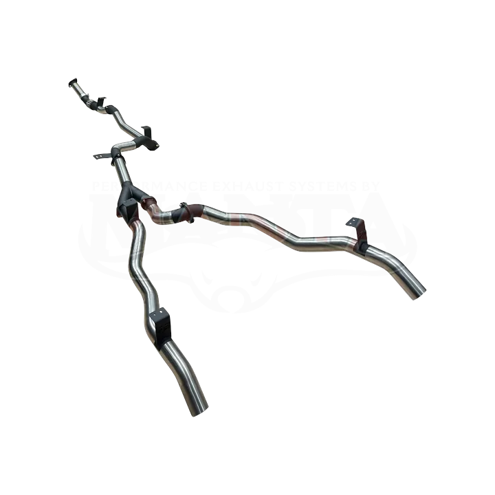 Landcruiser GDJ79 Ute, 2.8L TD, 2023-Current, 3in Dual Exit DPF Back Without Muffler product image