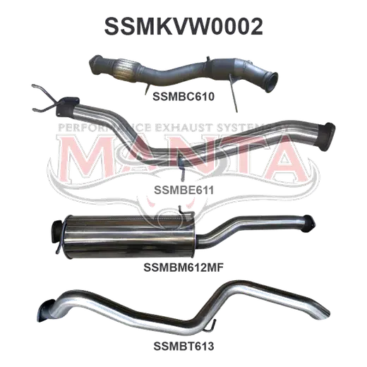 Volkswagen Amarok 2.0L 3in EARLY Model Tailpipe Exit product image