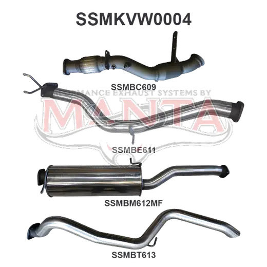 Volkswagen Amarok 2.0L 3in Later Model Tailpipe Exit product image