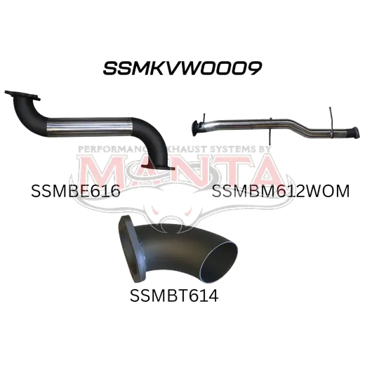 Volkswagen V6 Amarok 3in DPF Back Dump At Diff product image