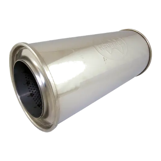 4in, 6in Round Centre/Centre, 14in (350mm) Long, Megaflow Muffler - Medium - Stainless Steel product image