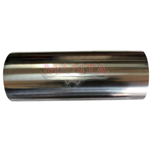 3in, 6in Round Offset/Centre, 16in (400mm) Long, Megaflow Muffler - Medium - Stainless Steel product image