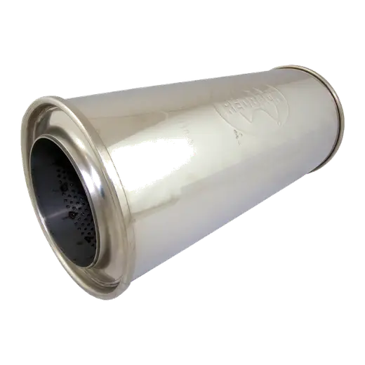 3 1/2in, 6in Round Centre/Centre, 14in (350mm) Long, Megaflow Muffler - Medium - Stainless Steel product image