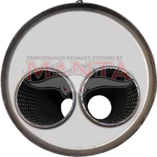 2 1/2in twin, 7in Round Offset/Same Side, 18in (450mm) Long, Megaflow Muffler - Aluminised Steel product image