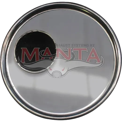 2 1/2in, 7in Round Offset/Offset, 20in (500mm) Long, Megaflow Muffler - Medium - Stainless Steel product image