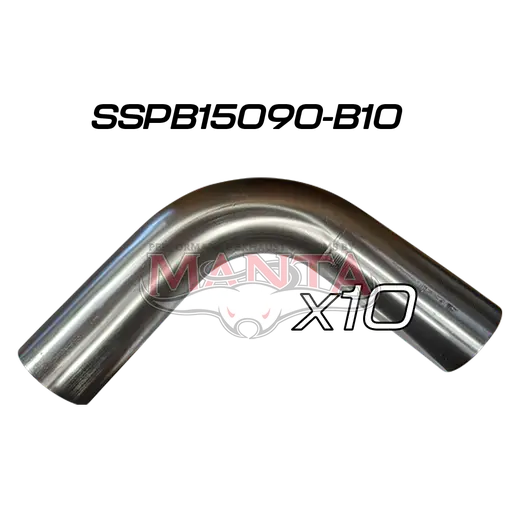 (Pack 10) 1 1/2in (38.1mm) 90deg Short Leg Precision 304g Stainless Mandrel Bend product image