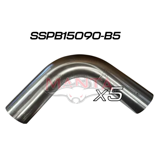 (Pack 5) 1 1/2in (38.1mm) 90deg Short Leg Precision 304g Stainless Mandrel Bend product image