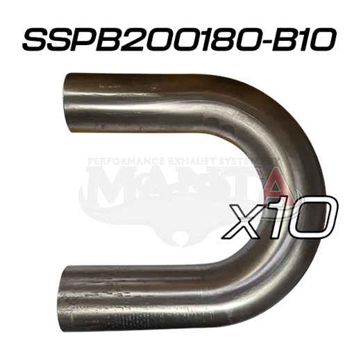 (Pack 10) 2in (50.8mm) 180deg Short Leg Precision 304g Stainless Mandrel Bend product image