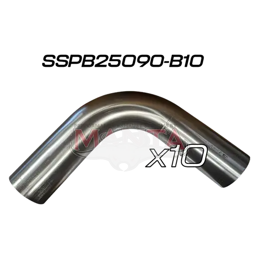 (Pack 10) 2 1/2in (63.5mm) 90deg Short Leg Precision 304g Stainless Mandrel Bend product image