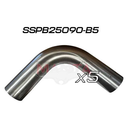 (Pack 5) 2 1/2in (63.5mm) 90deg Short Leg Precision 304g Stainless Mandrel Bend product image