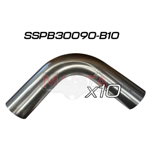 (Pack 10) 3in (76.2mm) 90deg Short Leg Precision 304g Stainless Mandrel Bend product image