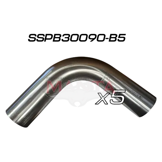 (Pack 5) 3in (76.2mm) 90deg Short Leg Precision 304g Stainless Mandrel Bend product image