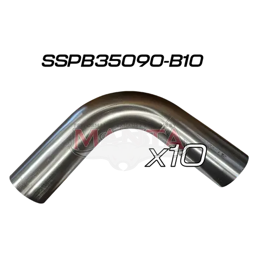 (Pack 10) 3 1/2in (88.9mm) 90deg Short Leg Precision 304g Stainless Mandrel Bend product image