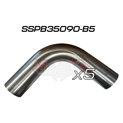(Pack 5) 3 1/2in (88.9mm) 90deg Short Leg Precision 304g Stainless Mandrel Bend product image