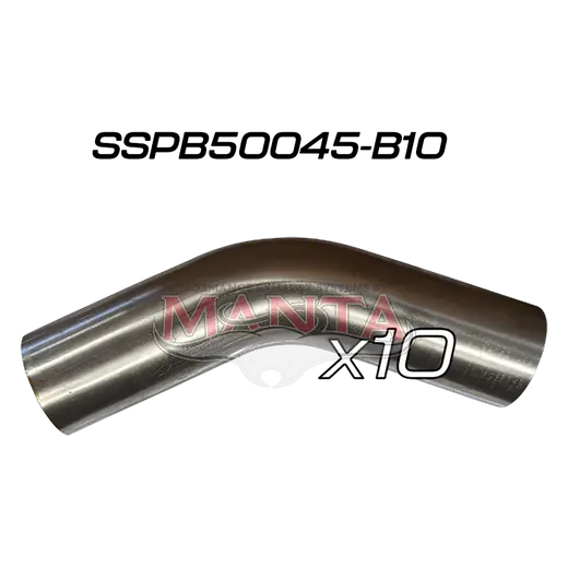 (Pack 10) 5in (127mm) 45deg Short Leg Precision 304g Stainless Mandrel Bend product image