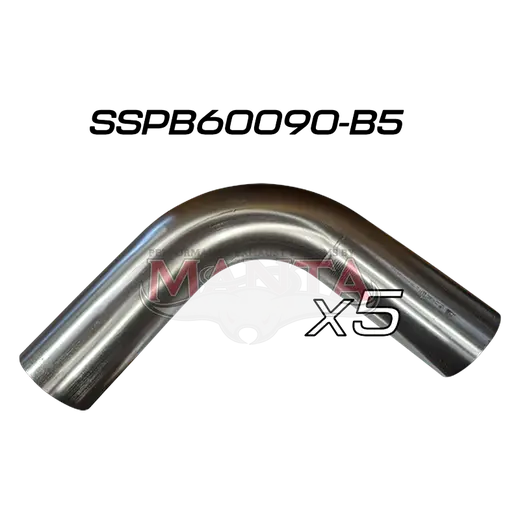 (Pack 5) 6in (152.4mm) 90deg Short Leg Precision 304g Stainless Mandrel Bend product image