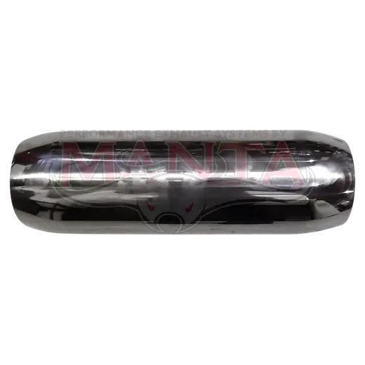 2 1/2in (63.5mm), 12in Long, Spigotless Perforated Hotdog Resonator, Stainless Steel product image