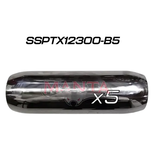(Pack 5) 3in (76mm), 12in Long, Spigotless Perforated Hotdog Resonator, Stainless Steel product image