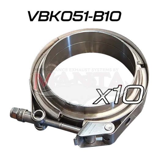 (Pack 10) V Band Kit Includes FLARES & Clamp 50.8mm (2in) product image