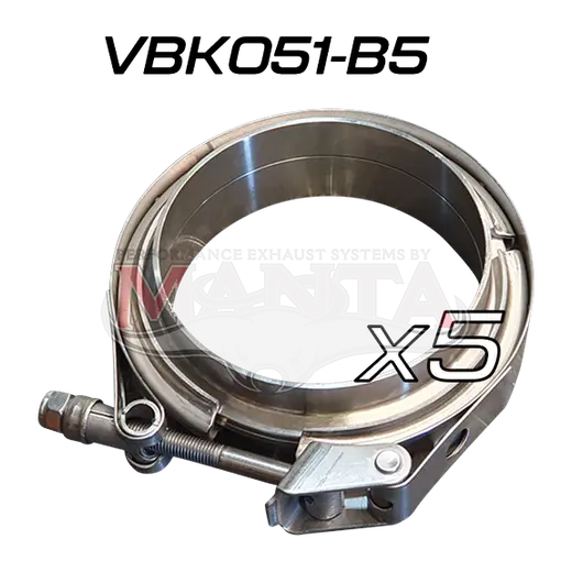(Pack 5) V Band Kit Includes FLARES & Clamp 50.8mm (2in) product image