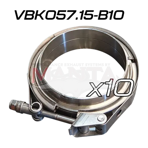 (Pack 10) V Band Kit Includes FLARES & Clamp 57.15mm (2.25in) product image