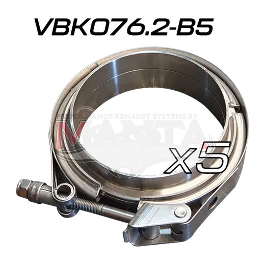(Pack 5) V Band Kit includes FLARES & Clamp 76.2mm (3in) product image