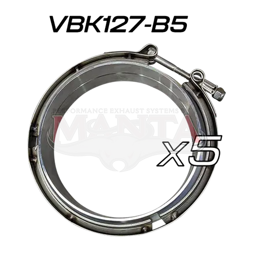 (Pack 5) V Band Kit Includes FLARES & Clamp 5 in product image