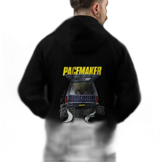 Black Pacemaker Hoodie featuring 1977 Holden HX Sandman in Royal Plum product image