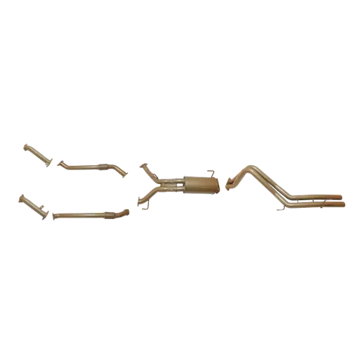 Toyota LandCruiser 200 Series VDJ200 4.5L V8 Twin Turbo Diesel (1VD-FTV) 2008 – Sept 2015 (Non-DPF) – Twin 2.5" Turbo Back Exhaust System with Centre Muffler Assembly product image