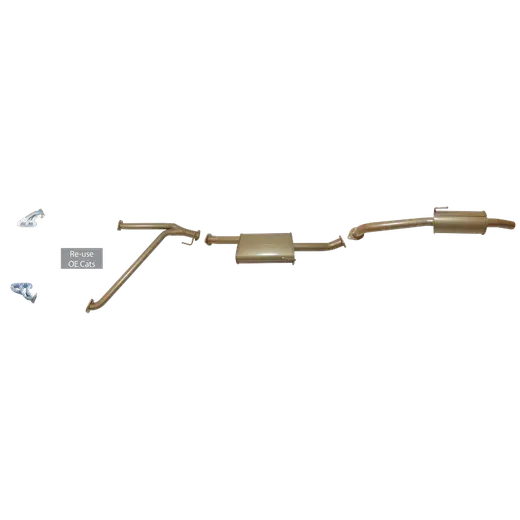 Nissan Navara D40 4L Petrol Dual Cab/King Cab TD 2006 to 2016 - Single 2 1/2" with Headers Kit. product image