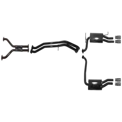 Ford Falcon GT BF 5.4L Boss Cat Back System - No Centre Muffler - with Duel Rear Muffler and Quad Tip Outlet product image