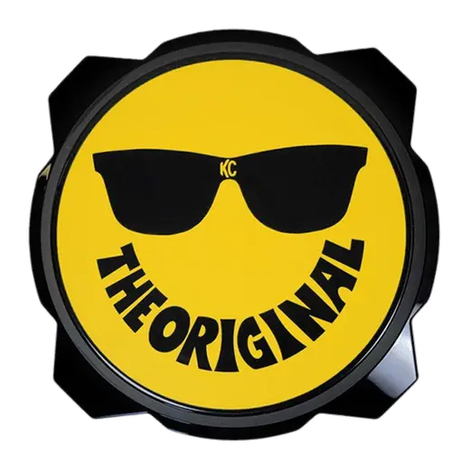 6" Pro6 Gravity® Light cover - Smiley Face Yellow / Black KC Logo product image