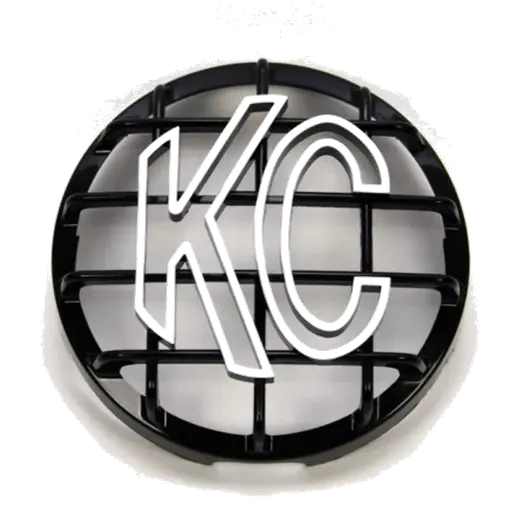 6” Stone Guard - ABS Plastic - Black / White KC Logo product image