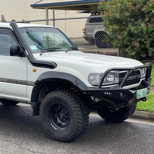 Drivers Side 4" Stainless Snorkel to suit Toyota 80 Series Landcruiser Short Entry product image