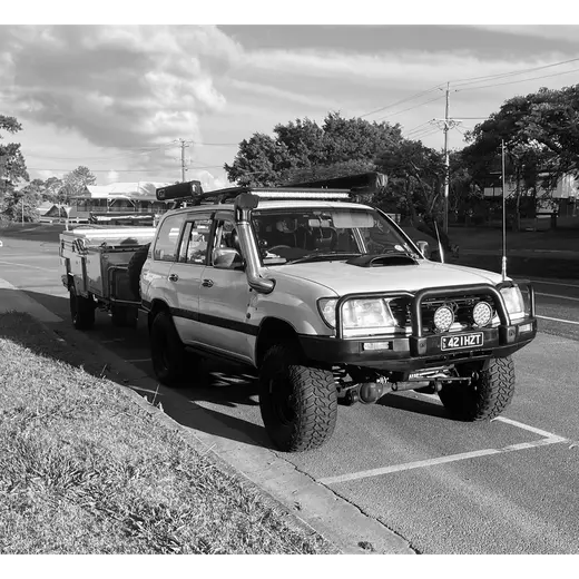 Forward Facing Stainless Snorkel to suit Drivers Side Toyota 100/105 Series Landcruiser product image