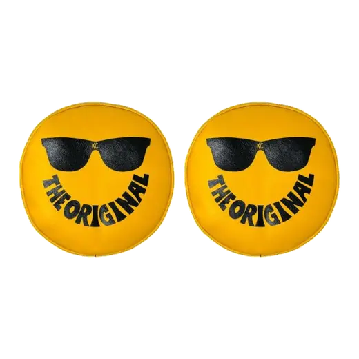 Retro Cover 8" Vinyl Yellow "The Original" Smiley Sunglasses (Pair) product image