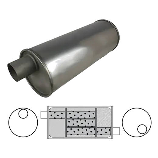 6" Round, 16" Long, 2" Offset/Offset - Right Hand Rotation product image