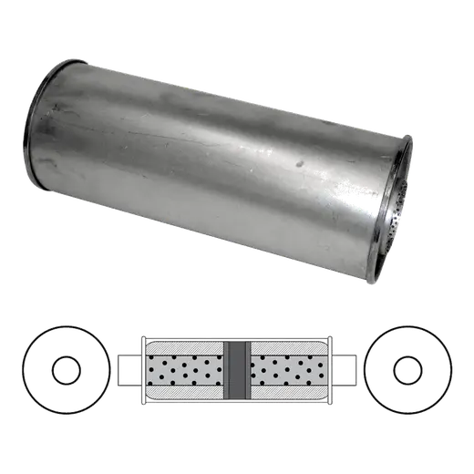 6" Round, 14" Long, 2 1/2" Centre/Centre - Chambered product image