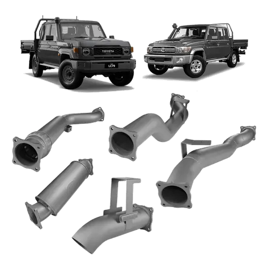 Redback Extreme Duty Twin Exhaust for Toyota Landcruiser 79 Series Double Cab (10/2012 - 10/2016) product image