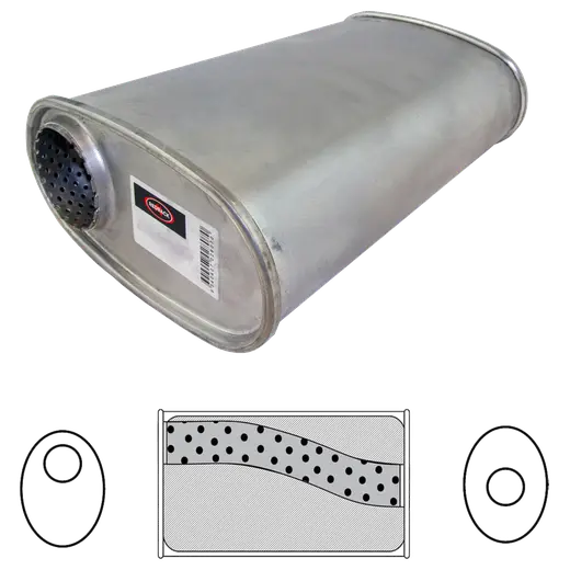 10 X 4 Oval 14 Long 2 1 4 Offset Centre Megaflow NO Spigots product image
