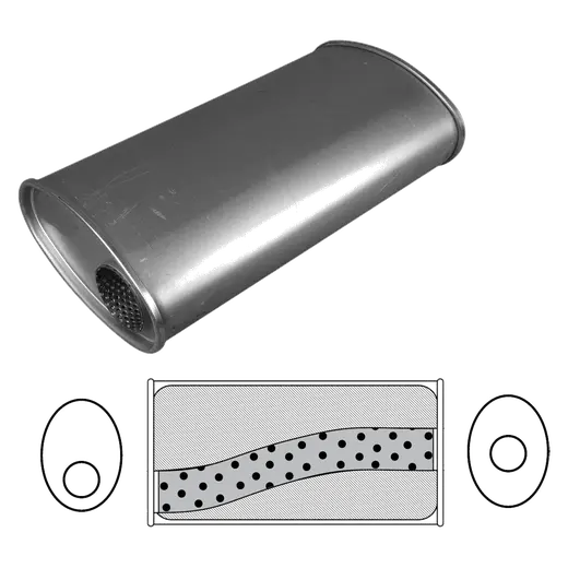 11 X 6 Oval 18 Long 3 Offset Centre Megaflow NO Spigots product image
