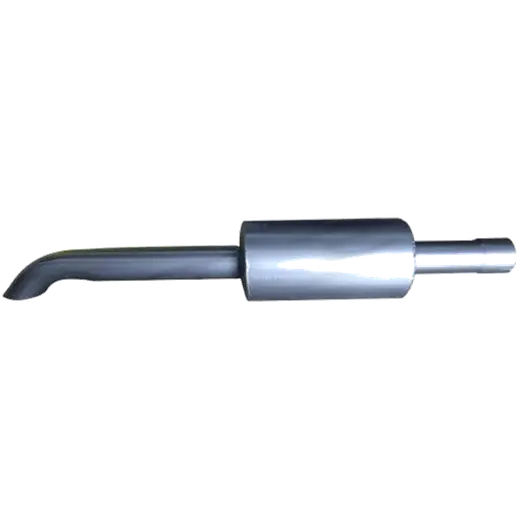 2 Baffled Tractor Muffler with Curved Stack and Hotdog product image