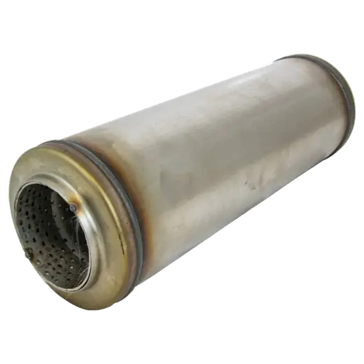 5 Round 3 Inlet 14 Long 409 Stainless Resonator product image