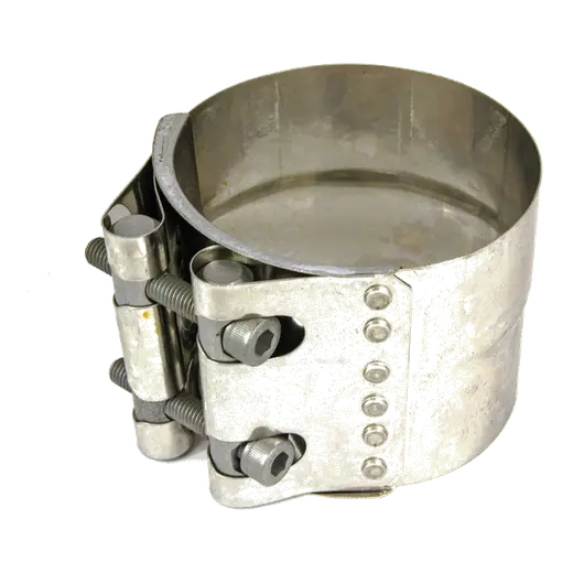 Stepped Strap Clamp - Flex 94mm to Pipe 89mm - Stainless product image
