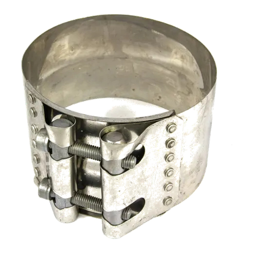 Stepped Strap Clamp - Flex 119mm to Pipe 114mm - Stainless product image