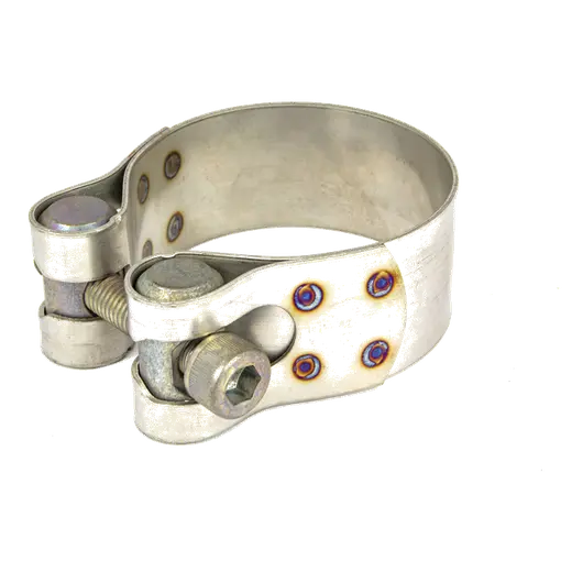 PipeFit Clamp - 35mm wide - 70mm to 76mm - 409 Stainless product image