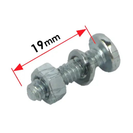 Bolt, Nut & Washer, 3/16 x 3/4" Pan Phil product image