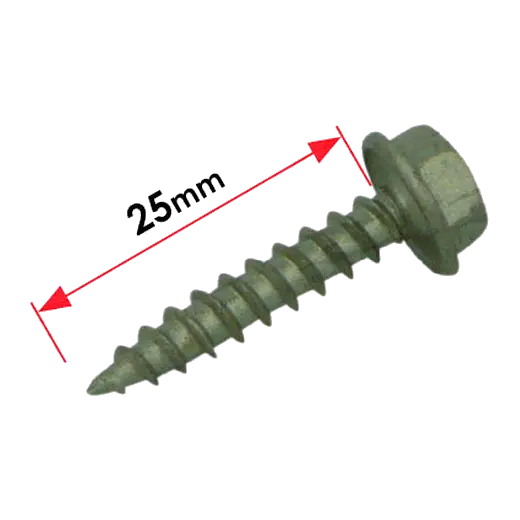 Self Drilling Plastic Hex 10-12 x 25mm product image